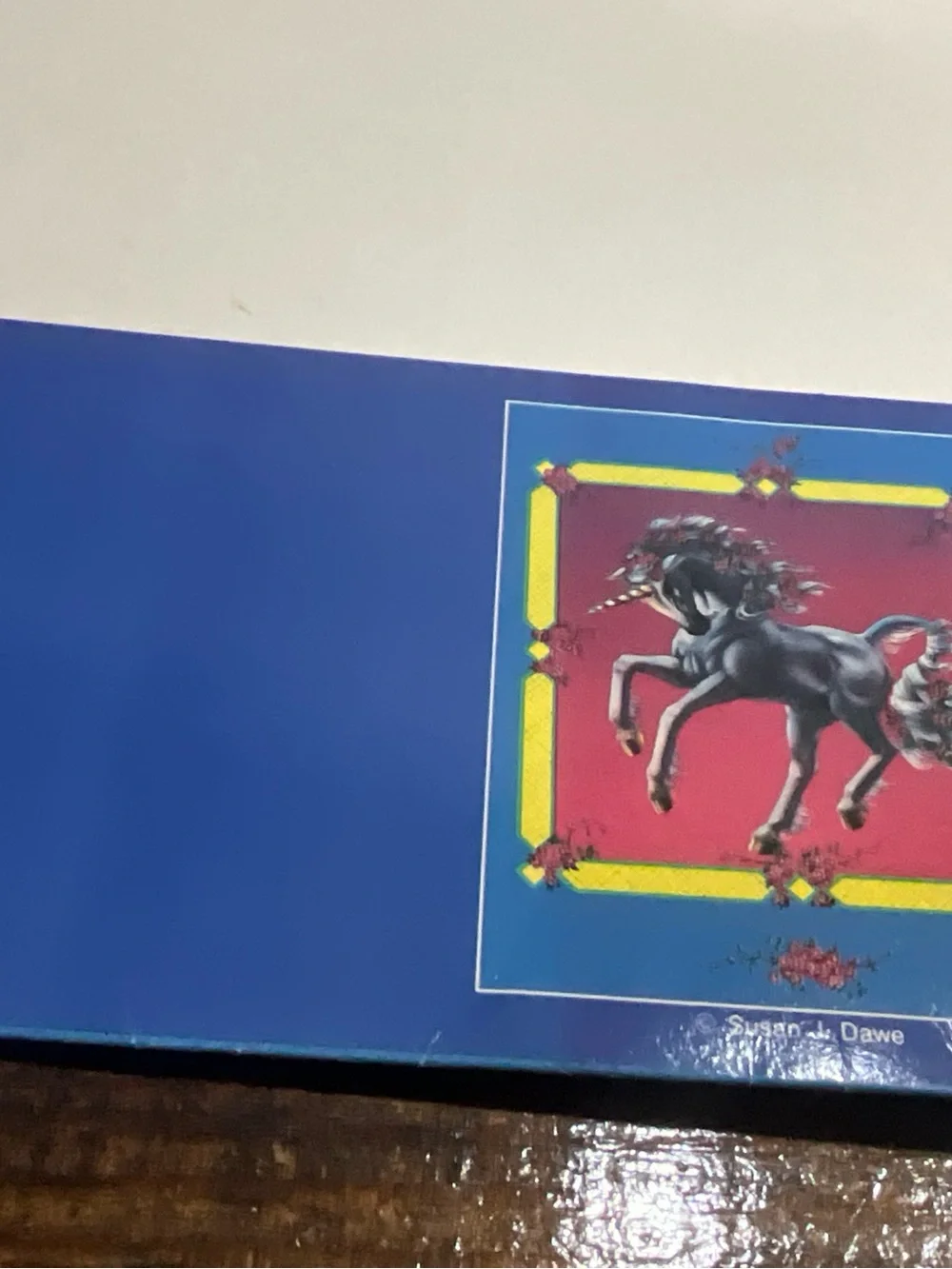 Vintage 1991 Mead Portfolio Fantasy Folder Unicorn Susan Dawe